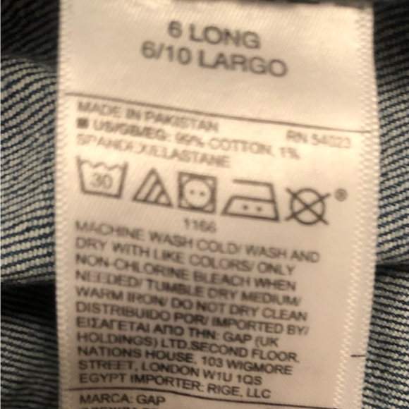 Gap women’s size 28 L straight leg jeans, stretch - Picture 4 of 7
